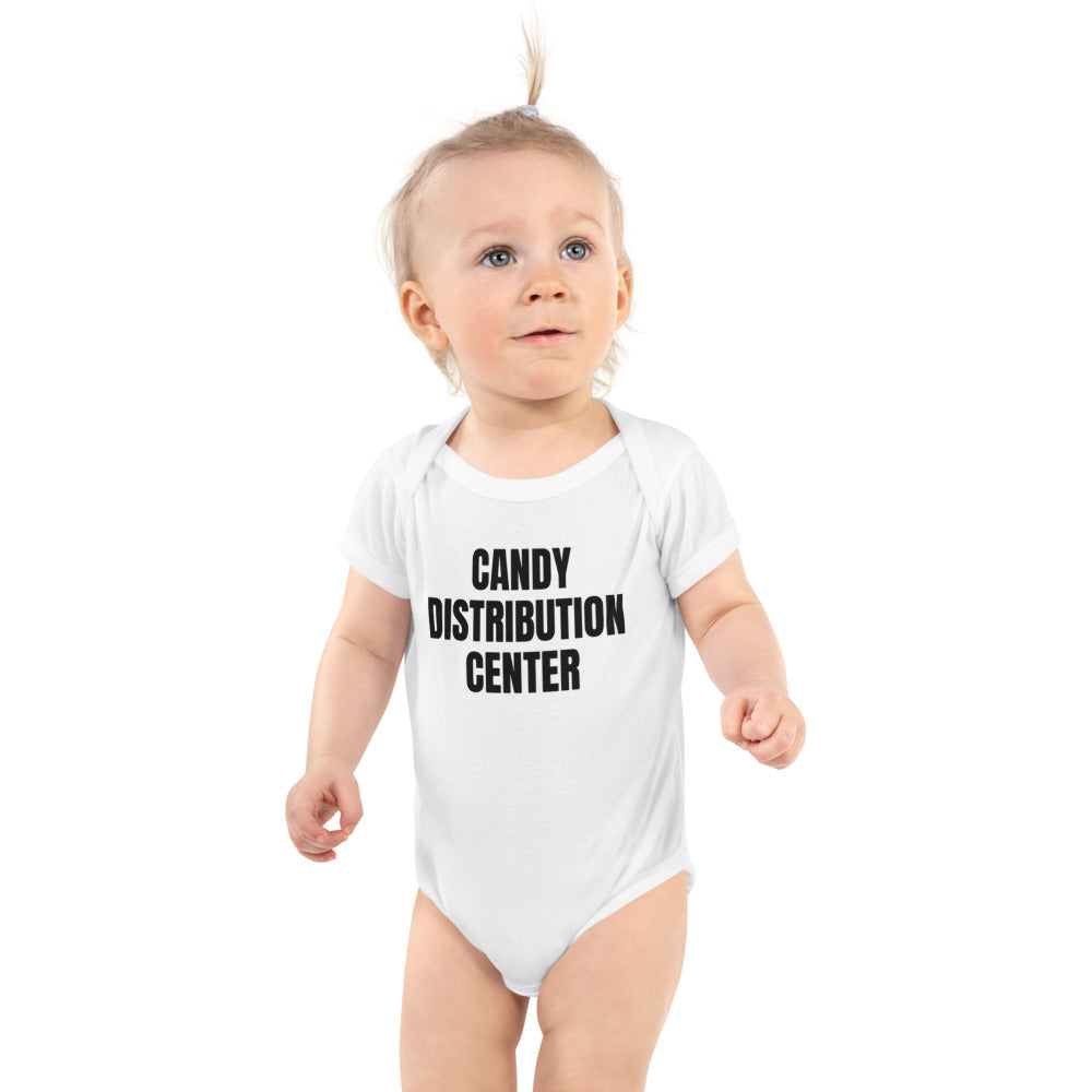 CANDY DISTRIBUTION CENTER baby bodysuit, white