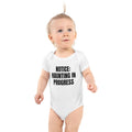 NOTICE: HAUNTING IN PROGRESS baby bodysuit, white
