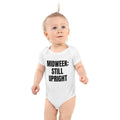 MIDWEEK: STILL UPRIGHT baby bodysuit, white