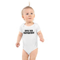 COFFEE THEN DISAPPOINTMENT baby bodysuit, white