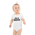 STILL IN ORIENTATION baby bodysuit, white