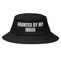 HAUNTED BY MY INBOX bucket hat, black