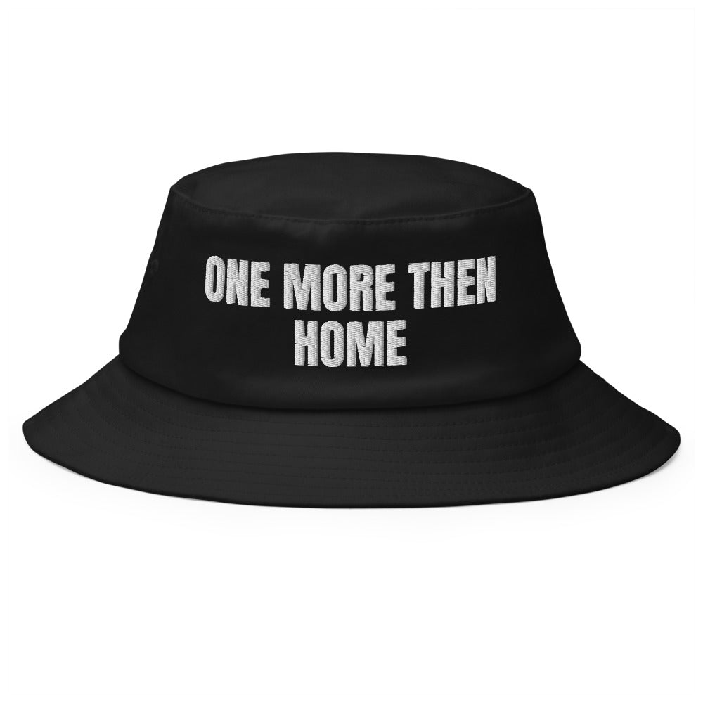 ONE MORE THEN HOME bucket hat, black
