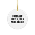FORECAST: LEAVES, THEN MORE LEAVES ornament