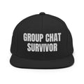 GROUP CHAT SURVIVOR snapback, black