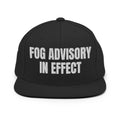 FOG ADVISORY IN EFFECT snapback, black