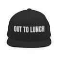 OUT TO LUNCH snapback, black