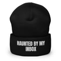 HAUNTED BY MY INBOX beanie, black