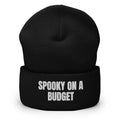 SPOOKY ON A BUDGET beanie, black