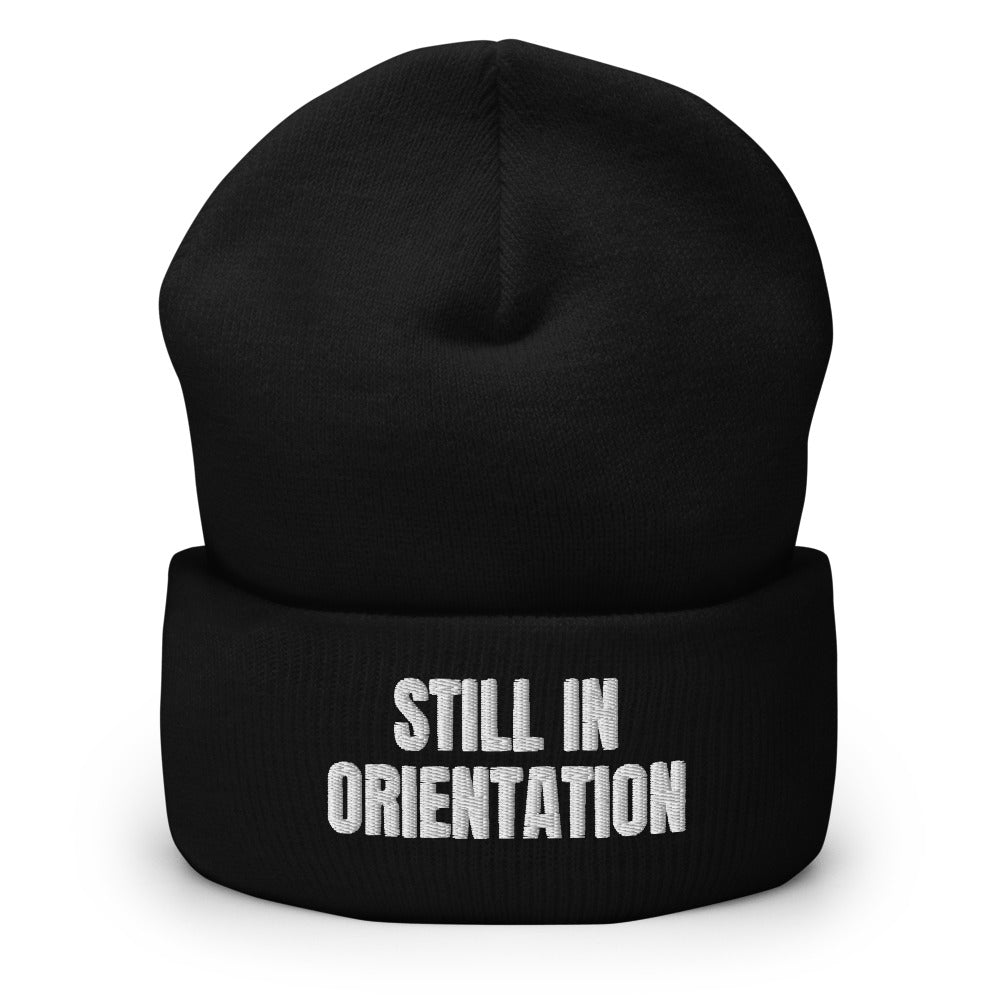 STILL IN ORIENTATION beanie, black