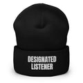 DESIGNATED LISTENER beanie, black