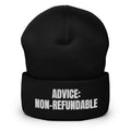 ADVICE: NON-REFUNDABLE beanie, black