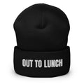 OUT TO LUNCH beanie, black