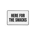 HERE FOR THE SNACKS desk mat