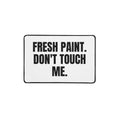 FRESH PAINT. DON'T TOUCH ME. desk mat
