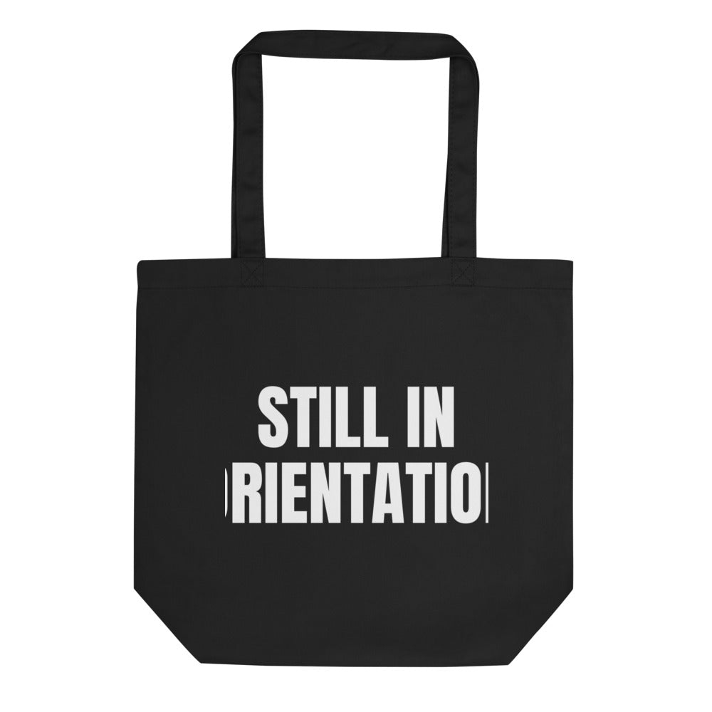 STILL IN ORIENTATION tote bag, black