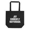 JOY CURRENTLY UNAFFORDABLE tote bag, black
