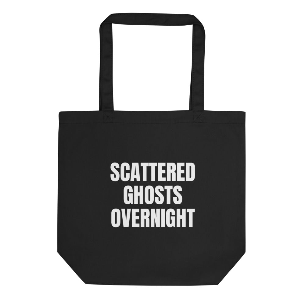 SCATTERED GHOSTS OVERNIGHT tote bag, black