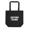 SCATTERED FEELINGS tote bag, black
