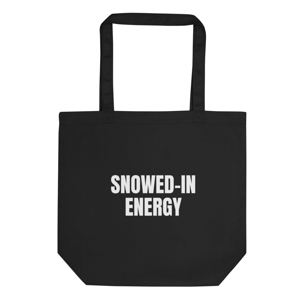 SNOWED-IN ENERGY tote bag, black