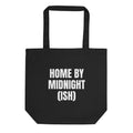 HOME BY MIDNIGHT (ISH) tote bag, black