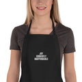 JOY CURRENTLY UNAFFORDABLE apron, black