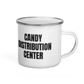 CANDY DISTRIBUTION CENTER enamel camp mug
