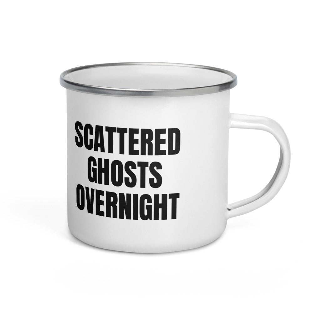 SCATTERED GHOSTS OVERNIGHT enamel camp mug