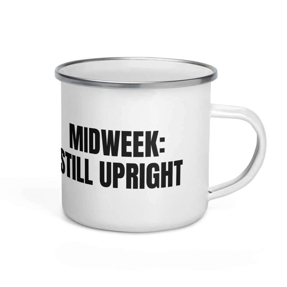 MIDWEEK: STILL UPRIGHT enamel camp mug