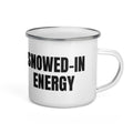 SNOWED-IN ENERGY enamel camp mug