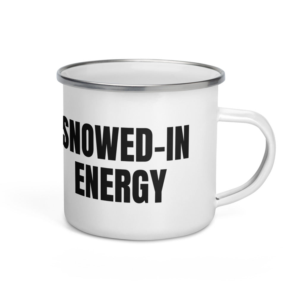 SNOWED-IN ENERGY enamel camp mug