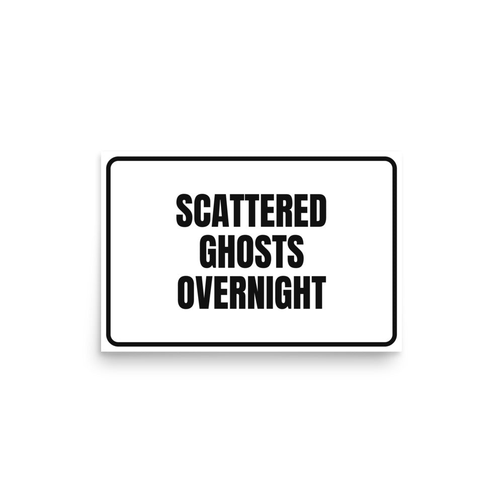 SCATTERED GHOSTS OVERNIGHT poster