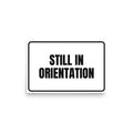 STILL IN ORIENTATION poster