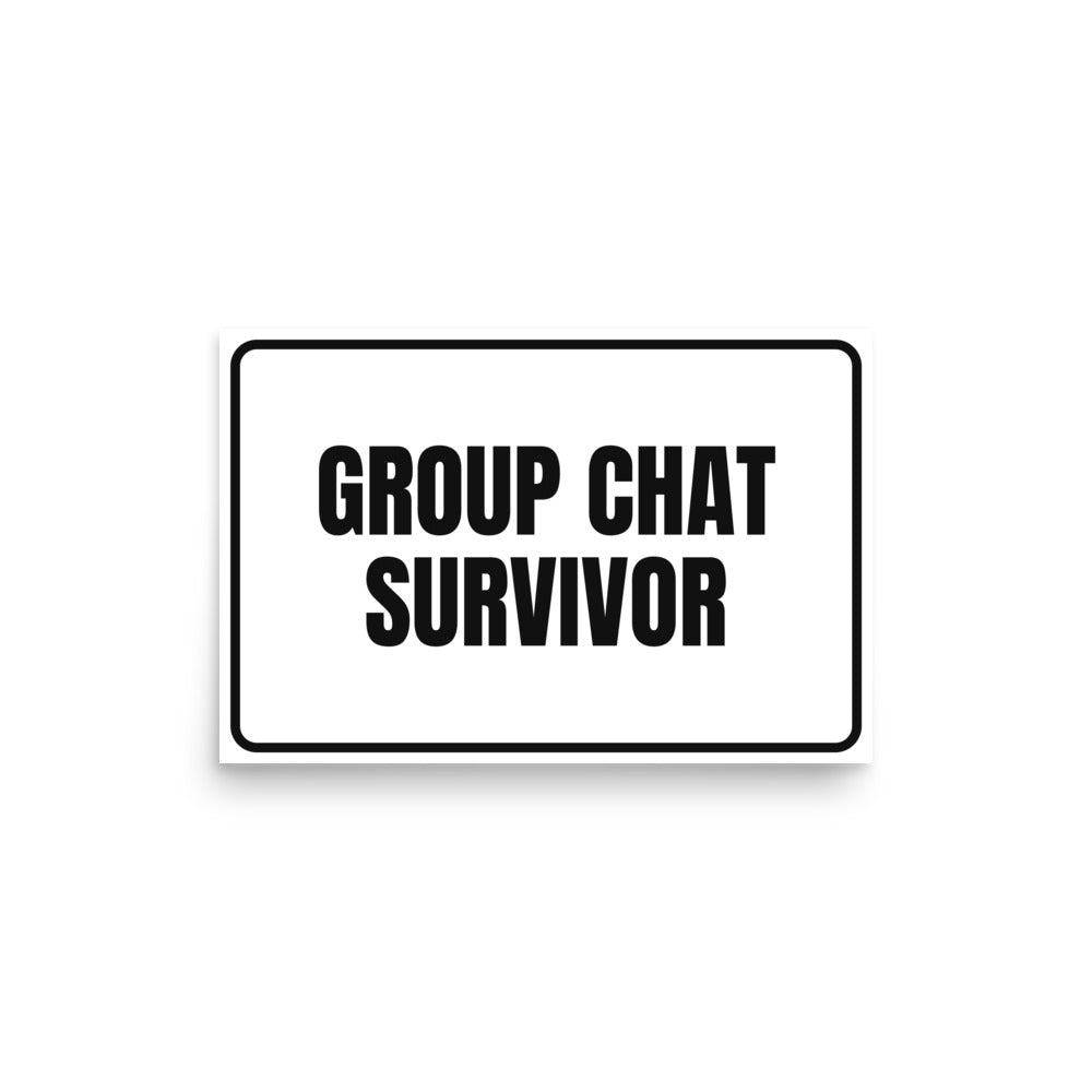 GROUP CHAT SURVIVOR poster