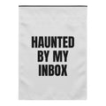 HAUNTED BY MY INBOX yard flag