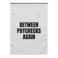 BETWEEN PAYCHECKS AGAIN yard flag