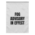 FOG ADVISORY IN EFFECT yard flag