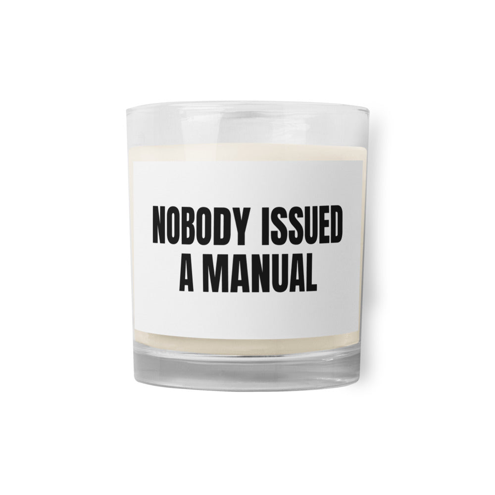 NOBODY ISSUED A MANUAL candle