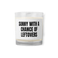 SUNNY WITH A CHANCE OF LEFTOVERS candle