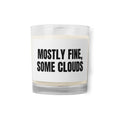 MOSTLY FINE, SOME CLOUDS candle