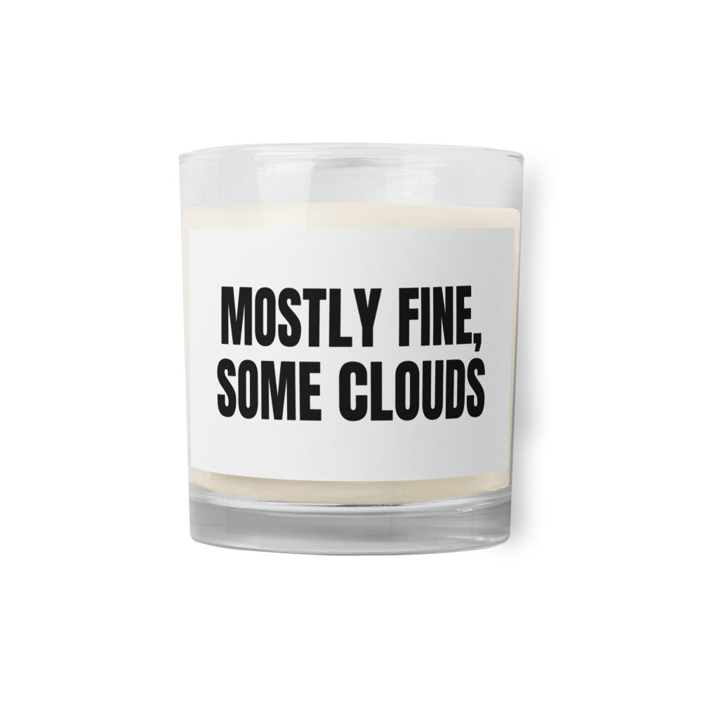 MOSTLY FINE, SOME CLOUDS candle