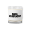 ADVICE: NON-REFUNDABLE candle