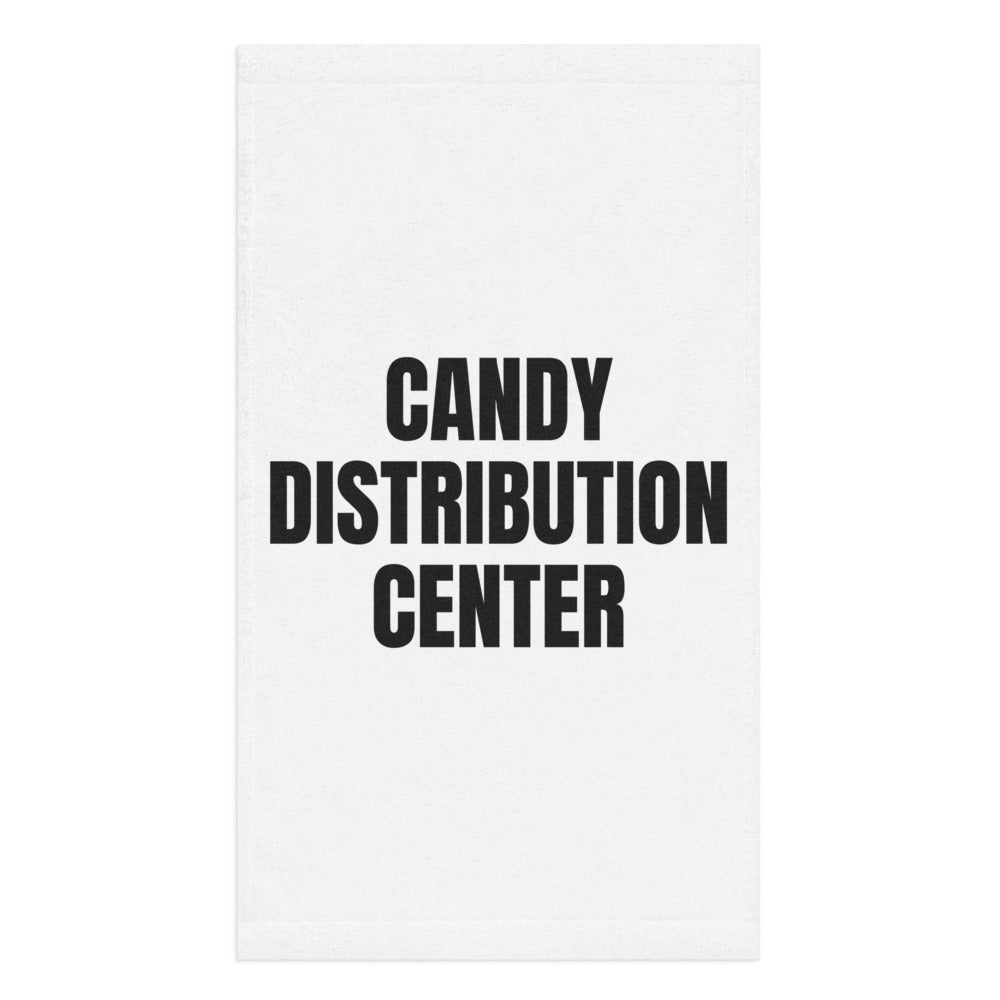 CANDY DISTRIBUTION CENTER hand towel