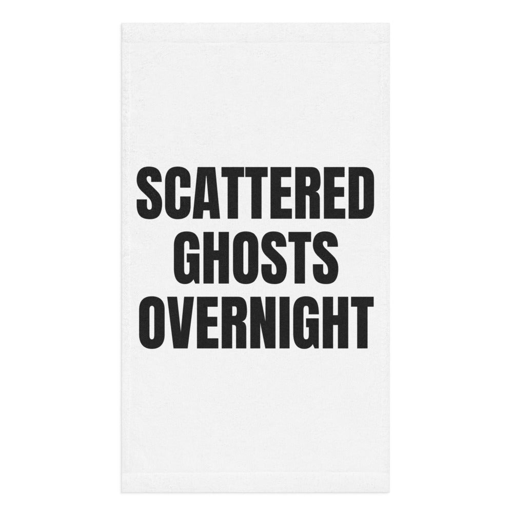 SCATTERED GHOSTS OVERNIGHT hand towel