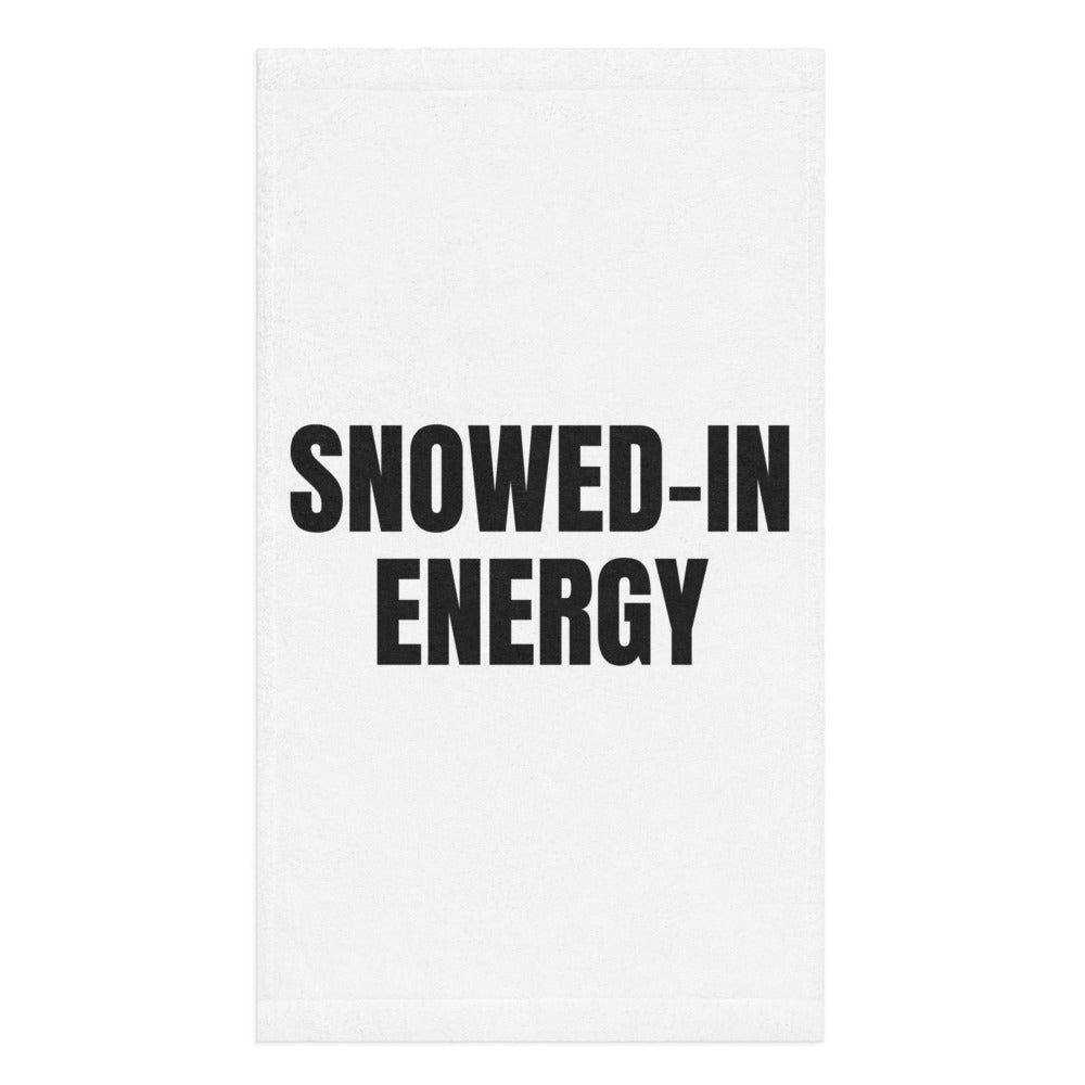 SNOWED-IN ENERGY hand towel