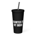HAUNTED BY MY INBOX tumbler, black