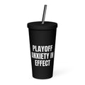PLAYOFF ANXIETY IN EFFECT tumbler, black
