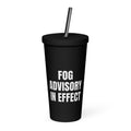 FOG ADVISORY IN EFFECT tumbler, black