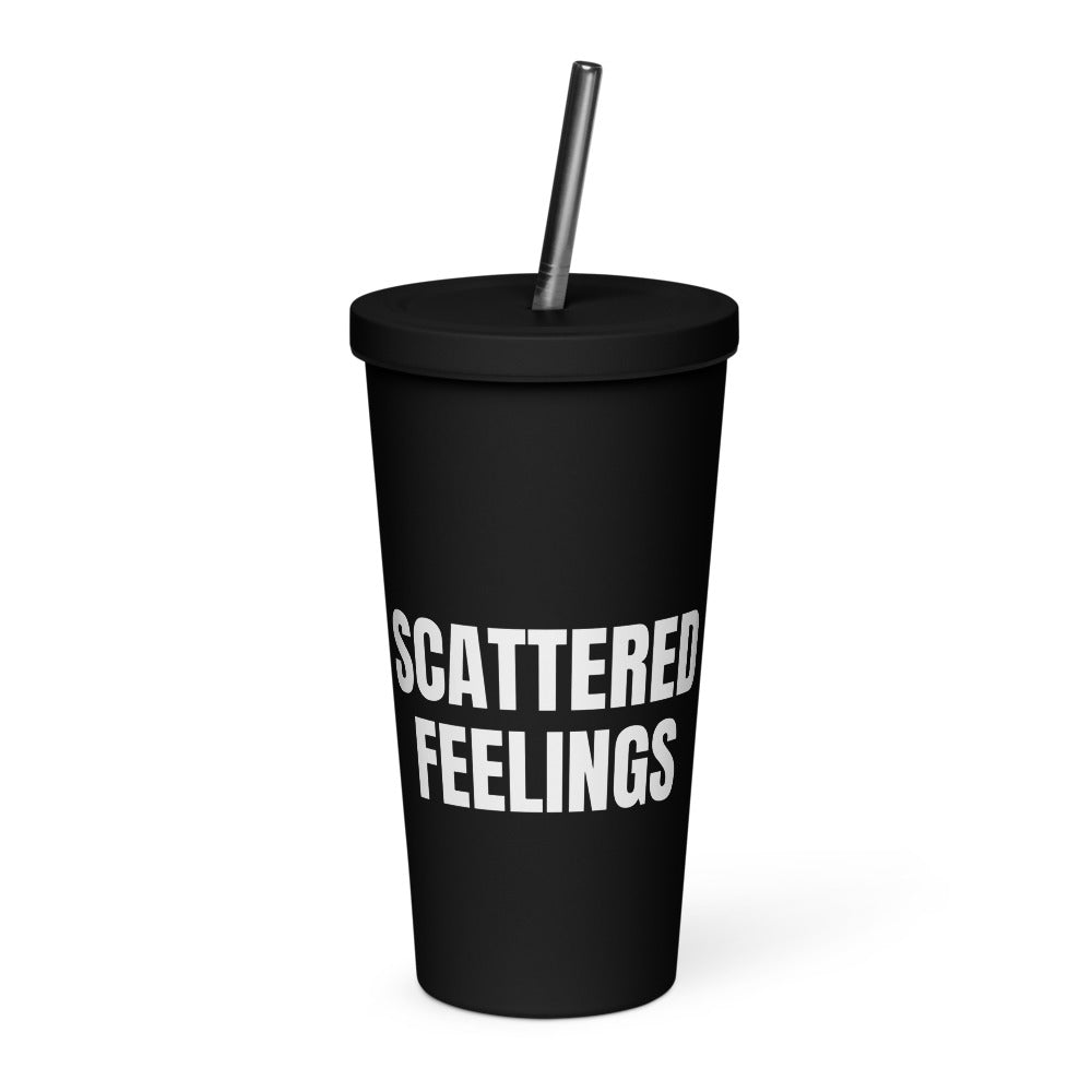SCATTERED FEELINGS tumbler, black