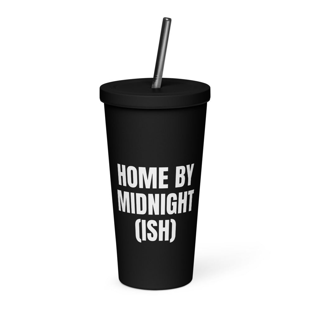 HOME BY MIDNIGHT (ISH) tumbler, black